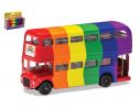 CORGI GS82337 LONDON BUS RAIMBOW PEACE AND LOVE 1:64 Modellino