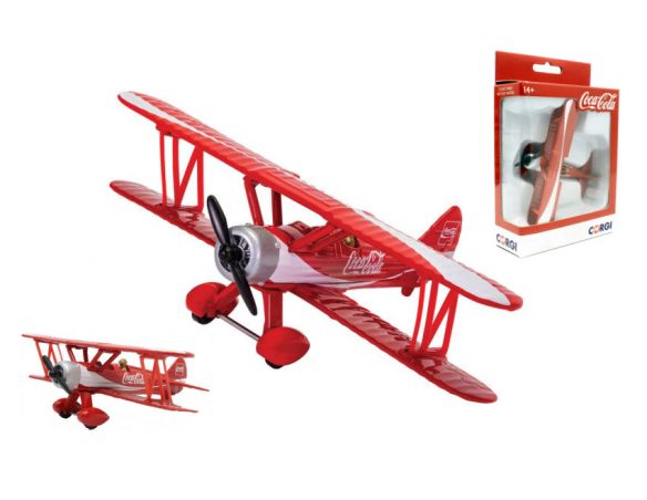 CORGI GS99727 COCA COLA STEARMAN cm 10 Modellino