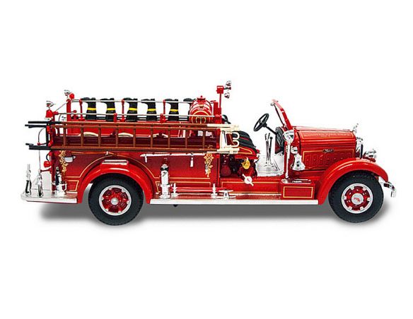 LUCKY DIE CAST LDC20098R MACK TYPE 75 BX FIRE TRUCK 1935 1:24 Modellino