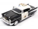 LUCKY DIE CAST LDC92107POL CHEVROLET BEL AIR HARDTOP 1957 POLICE 1:18 Modellino