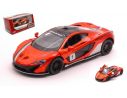 KINSMART KT5393WFO MC LAREN P1 WITH STRIPES ORANGE METALLIC cm 12 BOX Modellino