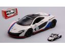 KINSMART KT5393WFW MC LAREN P1 WITH STRIPES WHITE/BLUE cm 12 BOX Modellino