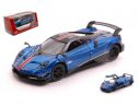 KINSMART KT5400WFB PAGANI HUAYRA BC WITH PRINTING & WING BLUE cm 12 BOX Modellino