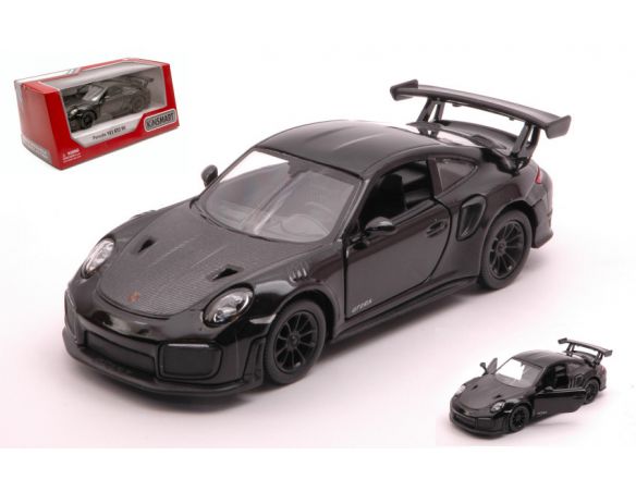 KINSMART KT5408WBK PORSCHE 911 RS GT2 RS (991) BLACK cm 12 BOX Modellino