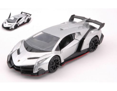 JADA TOYS JADA30101S LAMBORGHINI VENENO SILVER cm 12,5 Modellino