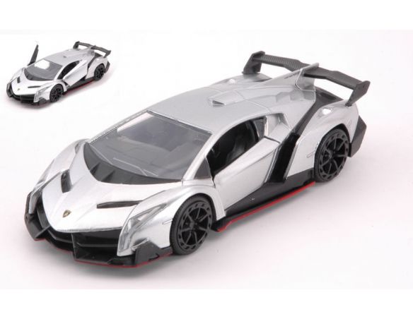 JADA TOYS JADA30101S LAMBORGHINI VENENO SILVER cm 12,5 Modellino