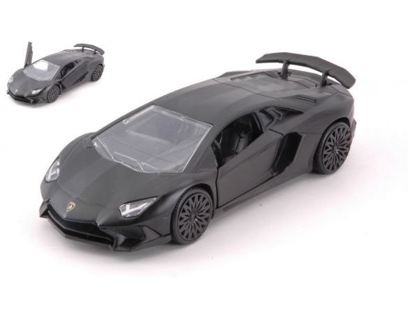 JADA TOYS JADA30109BK LAMBORGHINI AVENTADOR SV MATT BLACK cm 12,5 Modellino