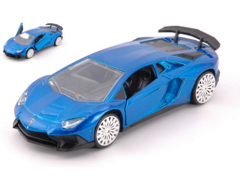 JADA TOYS JADA30109BL LAMBORGHINI AVENTADOR SV METALLIC BLUE cm 12,5 Modellino