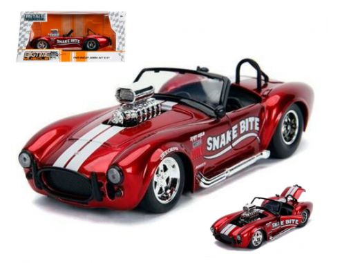 JADA TOYS JADA30705 SHELBY COBRA 427 S/C 1965 SNAKE BITE METALLIC RED 1.24 Modellino