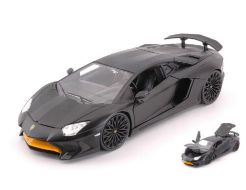 JADA TOYS JADA99705BK LAMBORGHINI AVENTADOR SV 2017 MATT BLACK 1.24 Modellino