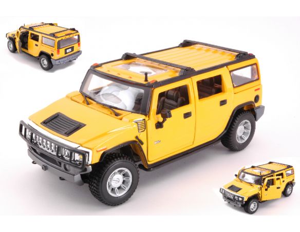 MAISTO MI31231 HUMMER H2 SUV 2003 YELLOW 1:27 Modellino