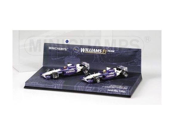 Minichamps PM402020506 WILLIAMS SCHUMACHER/MONTOYA '02 1:43 Modellino