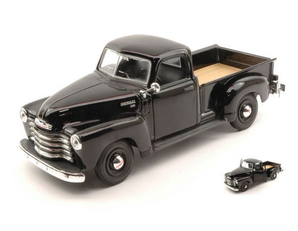 MAISTO MI31952BK CHEVROLET 3100 PICK UP 1950 BLACK 1:25 Modellino