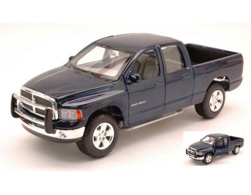 MAISTO MI31963BL DODGE RAM QUAD CAB 2002 BLUE 1:27 Modellino