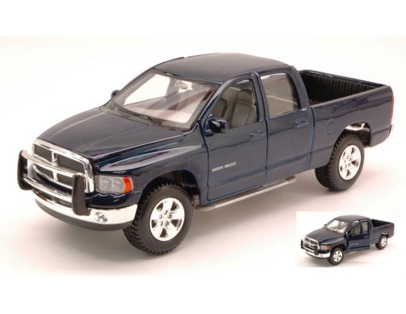 MAISTO MI31963BL DODGE RAM QUAD CAB 2002 BLUE 1:27 Modellino