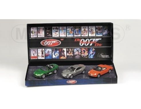 Minichamps PM402041202 ASTON MARTIN V12/FORD THUNDERBIRD/JAGUAR XKR J.BOND SET PZ.3 1:43 Modellino