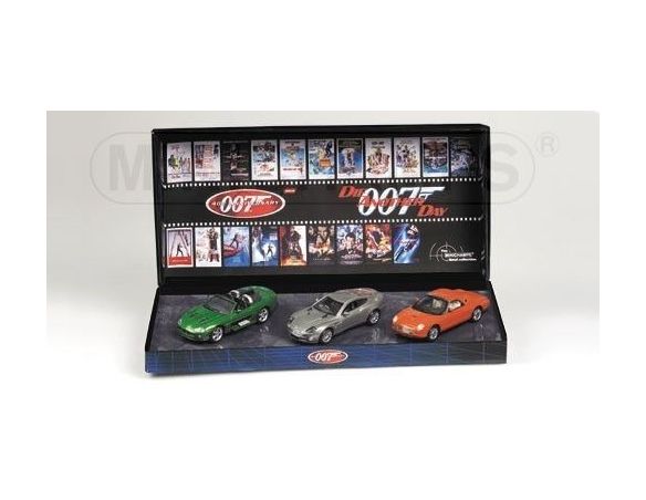 Minichamps PM402041202 ASTON MARTIN V12/FORD THUNDERBIRD/JAGUAR XKR J.BOND SET PZ.3 1:43 Modellino