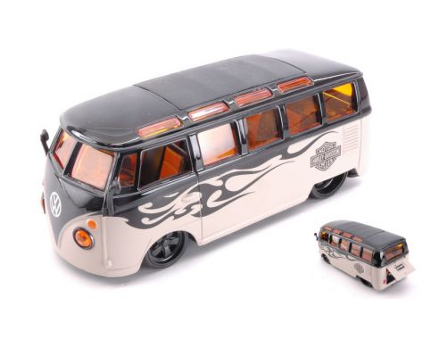 MAISTO MI32192 VW T1 SAMBA VAN HARLEY DAVIDSON 1:25 Modellino