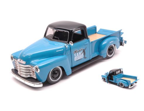 MAISTO MI32506BL CHEVROLET 3100 PICK UP 1950 LIGHT BLUE 1:25 Modellino