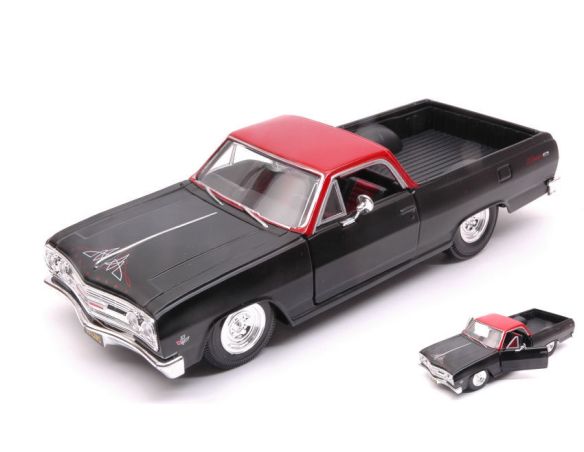 MAISTO MI32517Z CHEVROLET EL CAMINO 1965 BLACK/RED 1:25 Modellino