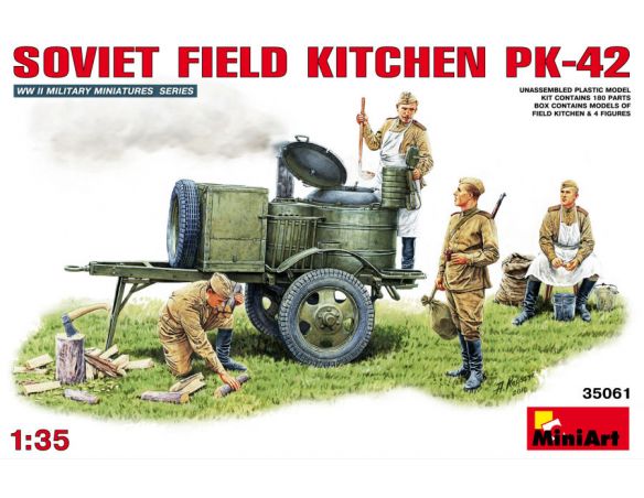 MINIART MIN35061 SOVIET FIELD KITCHEN KP-42 KIT 1:35 Modellino