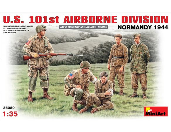 MINIART MIN35089 U.S. 101st AIRBORNE DIVISION NORMANDY 1944 KIT 1:35 Modellino