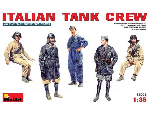 MINIART MIN35093 ITALIAN TANK CREW KIT 1:35 Modellino