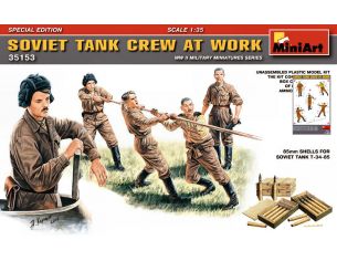 MINIART MIN35153 SOVIET TANK CREW AT WORK KIT 1:35 Modellino