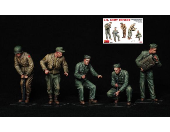 MINIART MIN35180 U.S. ARMY DRIVERS  KIT 1:35 Modellino