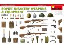 MINIART MIN35304 SOVIET INFANTRY WEAPONS AND EQUIPMENT KIT 1:35 Modellino