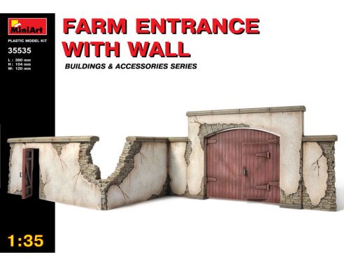 MINIART MIN35535 FARM ENTRANCE WITH WALL KIT 1:35 Modellino