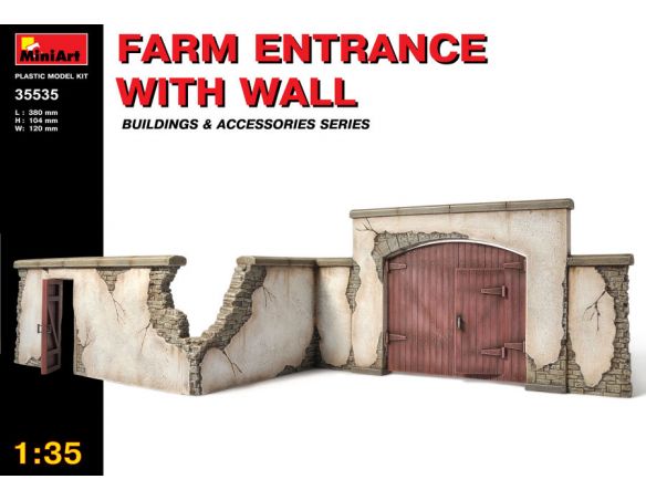 MINIART MIN35535 FARM ENTRANCE WITH WALL KIT 1:35 Modellino
