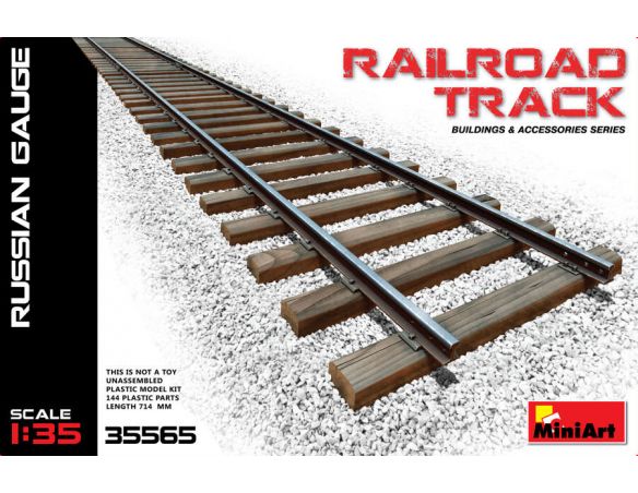 MINIART MIN35565 RAILROAD TRACK RUSSIAN GAUGE KIT 1:35 Modellino