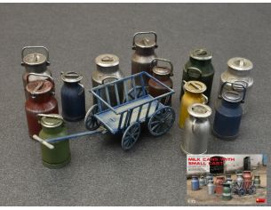 MINIART MIN35580 MILK CANS W/SMALL CART KIT 1:35 Modellino