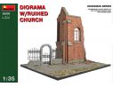 MINIART MIN36030 DIORAMA WITH RUINED CHURCH KIT 1:35 Modellino