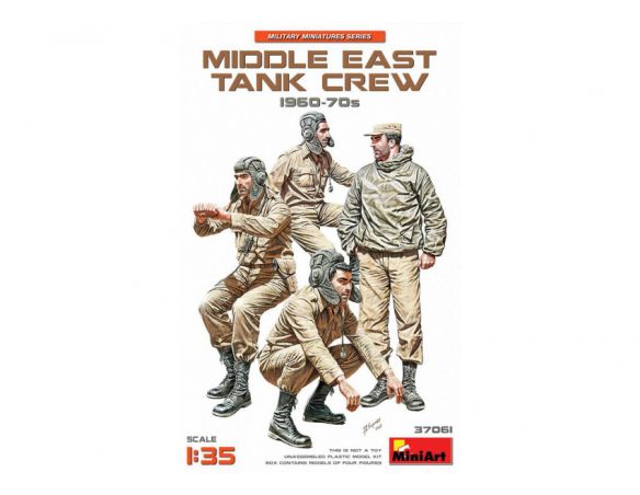 MINIART MIN37061 MIDDLE EAST TANK CREW 1960-70s KIT 1:35 Modellino