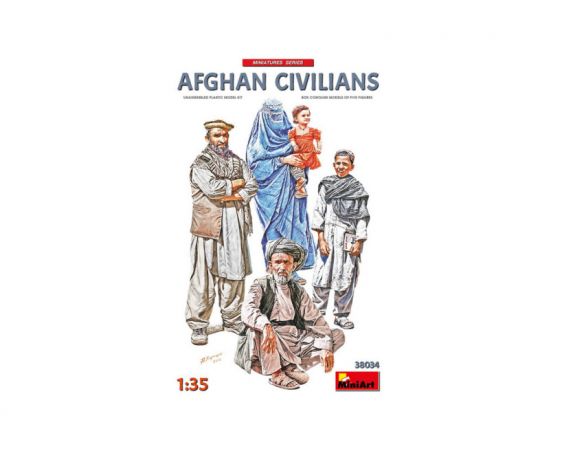 MINIART MIN38034 AFGHAN CIVILIANS KIT 1:35 Modellino