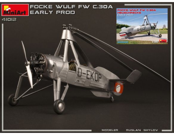 MINIART MIN41012 FOCKE-WULF Fw C 30A HEUSCHRECKE EARLY PROD.KIT 1:35 Modellino