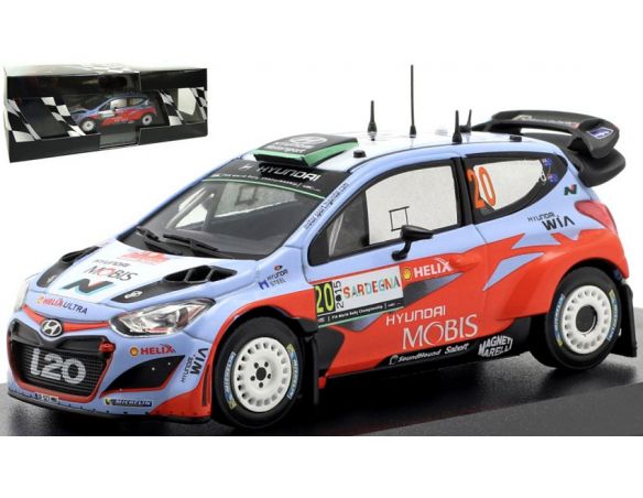 EDITORIA RD11 HYUNDAY i20 N.20 RALLY SARDEGNA 2015 PADDON-KENNARD 1:43 Modellino