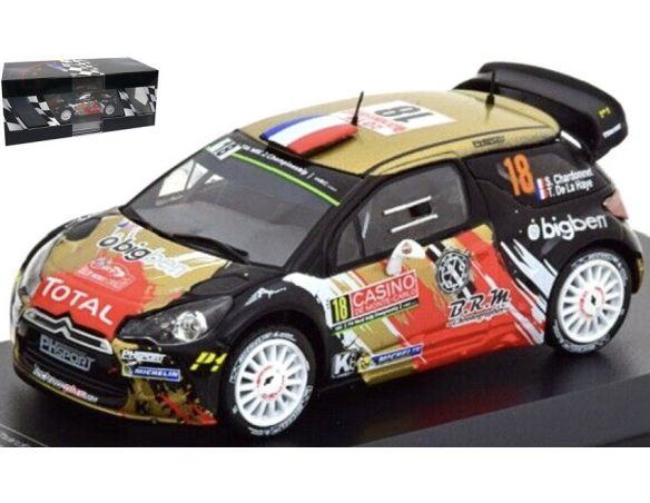 EDITORIA RD15 CITROEN DS N.18 RALLY MONTE CARLO 2015 CHARDONNET-DE LA HAYE 1:43 Modellino