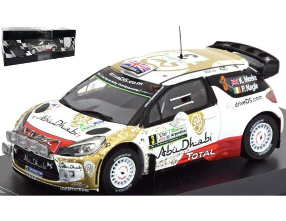 EDITORIA RD16 CITROEN DS3 WRC N.3 ARGENTINA MEEKE-NAGLE 1:43 Modellino