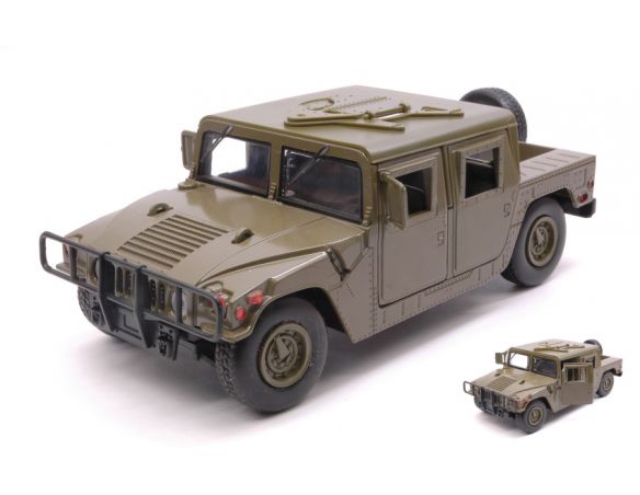 MOTORMAX MTM73294G HUMVEE CARGO TROOP CARRIER GREEN 1:24 Modellino