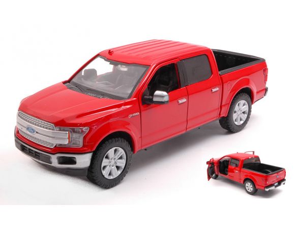 MOTORMAX MTM79363R FORD F-150 LARIAT CREW CAB 2019 RED 1:27 Modellino