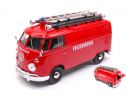 MOTORMAX MTM79564 VW TYPE 2 (T1) DELIVERY VAN FEUERWEHR W/LADDER ON THE ROOF 1:24 Modellino