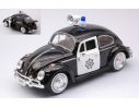 MOTORMAX MTM79578 VW BEETLE POLICE BLACK/WHITE 1:24 Modellino