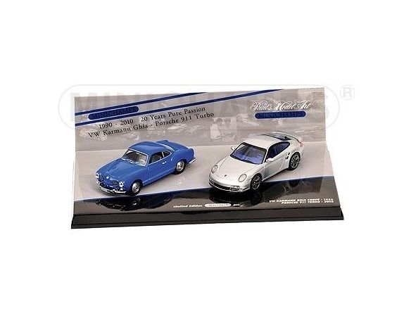 Minichamps PM402902010 20 YEARS MINICHAMPS SET PORSCHE KARMANN GHIA 1:43 Modellino