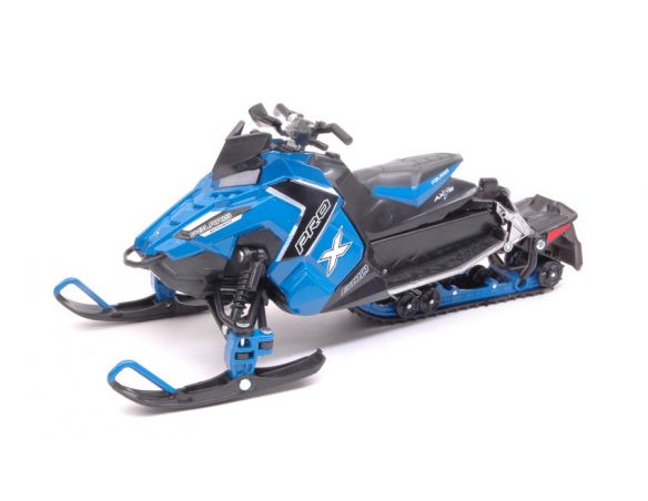 NEW RAY NY57783BL POLARIS 800 SWITCHBACK PRO-X SNOWMOBILE BLUE 1:16 Modellino