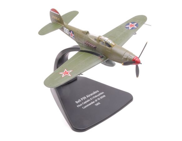 OXFORD OXFAC055 BELL P39 AIRACOBRA PYLOT CAPTAIN POKRYSHKIN COMMAND.OF 16 GFAR 1943 1:72 Modellino
