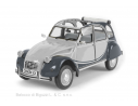 PREMIUMX PR8-004B CITROEN 2CV CHARLESTON GREY/BLACK 1:8 Modellino
