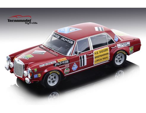 TECNOMODEL TMD1870E MERCEDES 300 SEL 6,8 N.11 10th PAUL RICHARD 1971 H.HEYER-C.SCHICKENTANZ Modellino